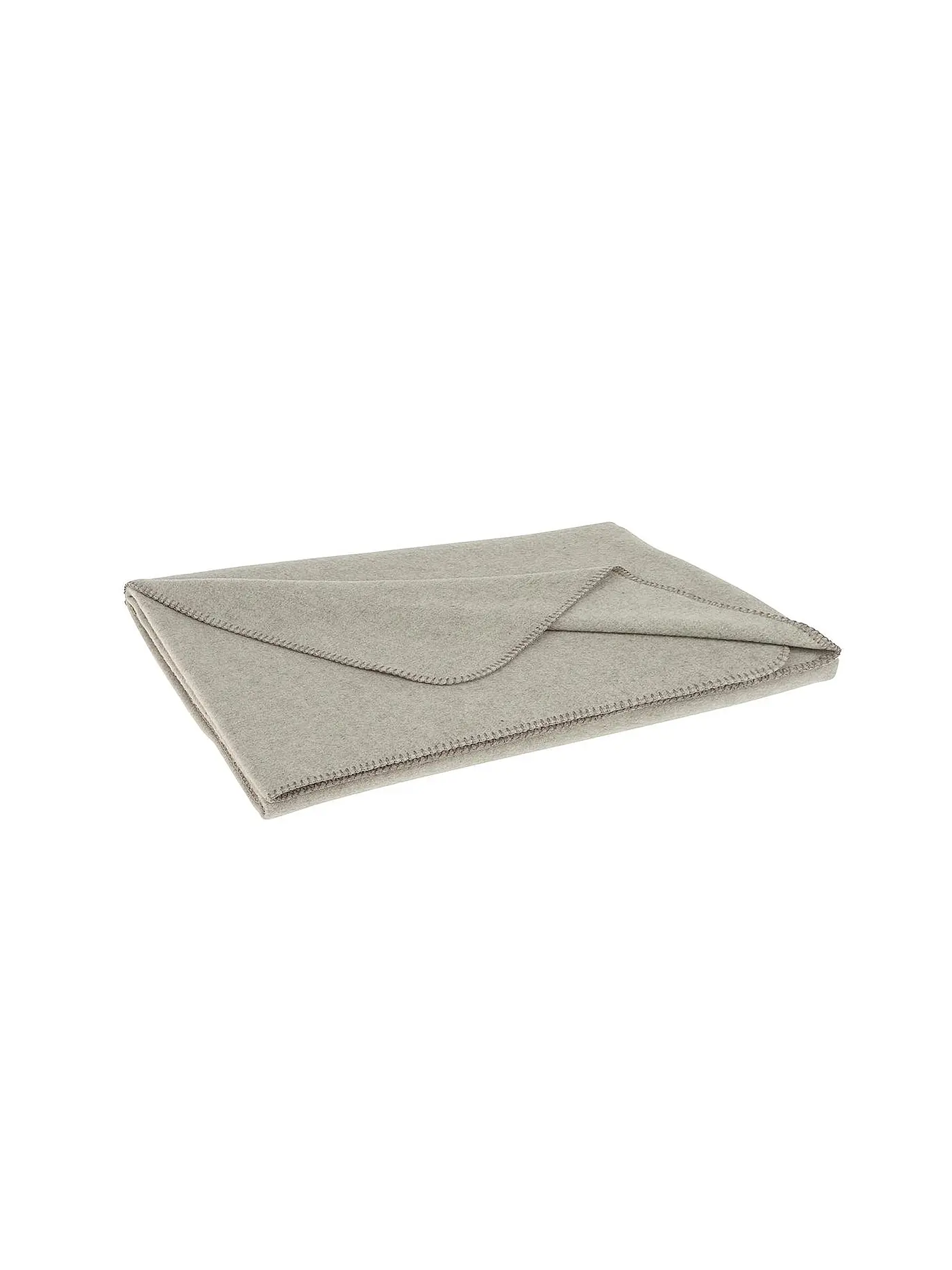 STEINER 1888 | Wolldecke - Plaid Sophia 145x190cm Aqua | beige